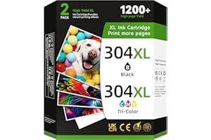 DRPRINTON 304XL Ink Cartridges Combo Pack Compatible for HP 304 Ink Cartridges Black and Colour for HP Envy 5010, 5020, 5032, 5030, 5000 DeskJet 3760, 3762, 2620, 2600, 2630 Series