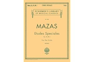 Etudes Speciales, Op. 36 - Book 1: Schirmer Library of Classics Volume 1885 Viola Method