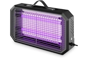 Loowoko Lampara Antimosquitos, Matamoscas Electrico, Mata Mosquitos Electrico, Atrapa Mosquitos con Led, Lampara Mata Moscas Interior