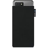 Adore June Classic Noir Housse de Protection Compatible avec Samsung Galaxy S20 Ultra, Pochette Établie Résistant Textile ave