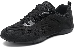 ELIOGN Damskie buty cheerleaderek, jazz, joga, buty treningowe dla dziewcząt, buty cheerleaderki, buty do tańca, gimnastyki, buty sportowe, buty sportowe, sznurowane