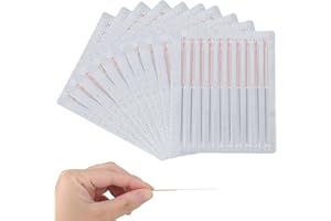 YHNDECO Agujas de limpieza 100 piezas Agujas para limpieza de boquillas Agujas de limpieza de acero inoxidable Agujas acupuntura Agujas de acupuntura Limpiador de acero inoxidable Accesorios para impresora 3D