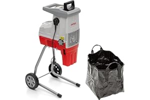 IKRA trituradora eléctrica de jardín ILH 3000 S, potente 3000 W, grosor de ramas de hasta 44 mm, incl. bolsa colectora de 45 l