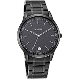 Titan Minimalist Quartz Analog with Date Black Dial Black Metal Strap Watch For Men - NT1806NM01: 