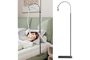 NIdreamCE Porta Manguera CPAP Soporte Colgante Totalmente Ajustable para Cama; Mantén tu Manguera CPAP Segura y Sin Enredos Montaje Versátil Bajo el Colchón o en Suelo con Brazo Giratorio