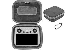 iEago RC RC Étui de Transport pour DJI Mini 3 Pro, Sac de Rangement Imperméable Case Portable Dure Cas Housse Voyage Rigide avec Mousqueton pour Mini 3 Pro RC Accessoires (Télécommande Version Écran)