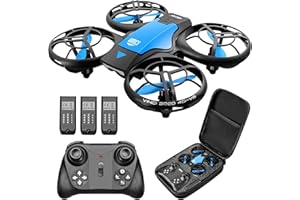 4DRC V8 Mini Drohne für Kinder,RC Quadrocopter Fernbedienung und Handsteuerung,Nano Drone mit 3 Batterien Lange Flugzeit,Höhenhaltung,Start/Landung mit einem Knopf, Stunt Flug für Anfänger