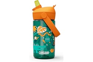 Camelbak THRIVE FLIP STRAW KIDS 14OZ – sport bottle – leak-proof – child-friendly size – easy drinking closure – ideal for on the go – Jungle Animals, size: OS
