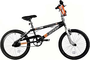 Dallingridge Legend 20" Freestyle BMX Bike w/ 360 Gyro - Gloss Black/Orange/Silver