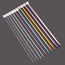 Set Uncinetti Tunisini Afghani In Alluminio - 10 Misure Da 2.5 A 8 Mm Per Maglia E Creative