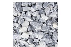 ZIERKIESUNDSPLITT Ice Blue Zierkies 250kg 8-16mm, 16-25mm, 25-40mm (8-16mm) (8-16mm)