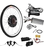 Moteur Roue Arrière 1500W Kit Conversion Vélo électrique 26 Pouces - Moteur 1500W 48V - Roue Arrière Fat Bike - Écran LCD Kit Vélo électrique Conversion