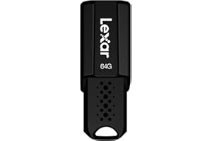 Lexar JumpDrive S80 Memoria USB 64GB USB 3.1, Pendrive hasta 150MB/s de Lectura, Unidad Flash para computadora, datos de almacenamiento externo, foto, video (LJDS080064G-BNBAG)