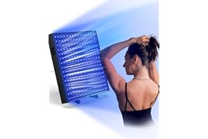 JITESY Solarium pour la maison, lampe de bronzage portable avec 225 LED, solarium pour le visage, support réglable et crochets de suspension, solarium de bronzage pour le visage pour la maison pour le