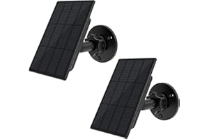 RHORAWILL Panneau solaire pour caméra Blink d'extérieur,2W Panneau solaire pour caméra Blink d'extérieur,Caméra Blink XT2/XT&SimpliSafe(Non inclus),IP66 Blink d'extérieur(3rd Gen) avec prise caoutchouc (2 Pack)