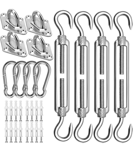 Tenda Da Sole A Strisce GARGIX Con Frange - Per Balcone, Veranda E Giardino - Vari Colori E Misure - Foto 8