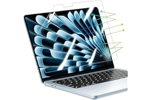 MasiBloom 2 Pack Screen Protector for MacBook Air 13.6 inches 2025 M4 Chip Model A3240 Anti blue light 5H Hardness Laptop Protector Accessories
