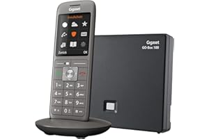 Gigaset CL690A SCB - Schnurloses DECT-Telefon mit Anrufbeantworter - intelligenter Schutz vor unerwünschten Anrufen - großes Farbdisplay - extragroßes Telefonbuch für 400 Kontakte,metall-anthrazit