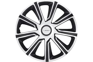 Michelin 92015 Set de tapacubos Louise con sistema reflector N.V.S., set de 4 piezas, 40,6 cm, 16 pulgadas, plateado /negro