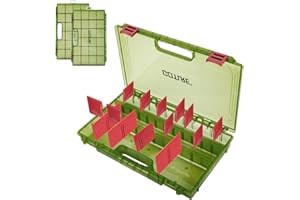 Goture Verdickte Köderbox Angeln 3700 - Transparente Angelbox mit Messlineal, Verstellbaren Trennwänden & Rutschfesten Doppelverschlüssen für Angelzubehör | Ergonomischer Griff (Option)