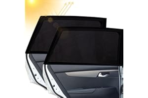 FFTANXS 2 Pezzi Tendine Parasole Auto Bambini,Tendine Parasole Auto 100CM×50cm Universali,Block Raggi UV, Protegge Bambini e Animali,Adatto alla Maggior Parte dei Veicoli,Bambini e Adulti