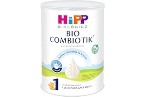 HiPP Combiotik 1 - Leche para Lactantes Ecológica - 800 gr - Leche BIO para bebés de 0 a 6 meses - Contiene Lactosa, Omega-3 y Prebióticos - Sin GMO - Especial fácil digestión
