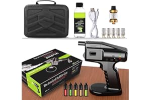 OXFUZZ Kits De Generadores De Burbujas CóCtel,Pistolas De Burbujas De Humo De CóCtel De Mano,Herramientas De Generadores De Humo De Alimentos Ahumados,CóCteles,Regalos para Amantes del Tabaco,E