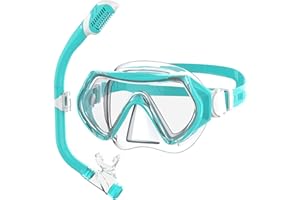 Findway Snorkel Mask for Kids,Swimming Goggles Kids for Boys Girls Youth Children Diving Mask with Nose Cover,No Leak Anti Fog Waterproof 180°Clear View Kids Swim Goggles for Age 5-16 Years