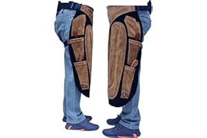 EQUESTRIAN STORE Tablier pour maréchal-forgeron, tablier en cuir véritable, tablier à outils en daim véritable, tablier de toilettage réglable pour maréchal-ferreux