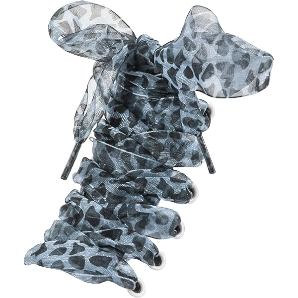 Lacci Scarpe Leopardati Larghi 2 Cm – Elastici In Poliestere Satinato, Lunghezza 140 Cm, Lavabili