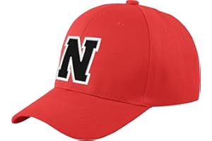 morefaz New Casquette de Baseball Cap Rouge Garçon Fille Enfants Chapeau Bonnet Unisexe A-Z Alphabet