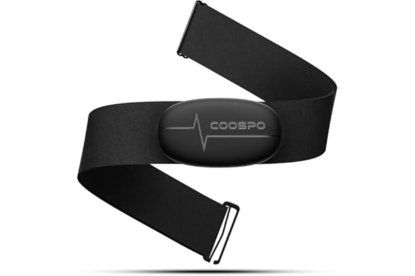 COOSPO H6 Capteur de Frequence Cardiaque Bluetooth Ant+, Moniteur Frequence Cardiaque ECG/EKG, Compatible avec Wahoo, adidas, Coosporide, Polar Beat, Kinomap et Plus Encore