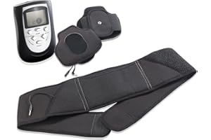 ‎NEWGEN MEDICALS newgen medicals Bauchmassagegerät: 3in1-Massagegürtel-Set für Entspannung und Muskelaufbau (Bauchmassagegerät Abnehmen, Massagegürtel zum Abnehmen, Fernbedienungen)