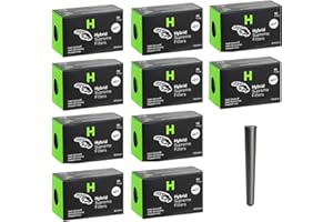 kogu Set Hybrid Supreme Filters Halb Zellstoff Halb Aktivkohle 6,4mm inkl. Gratis J.Hülle (10x 55 Stück)