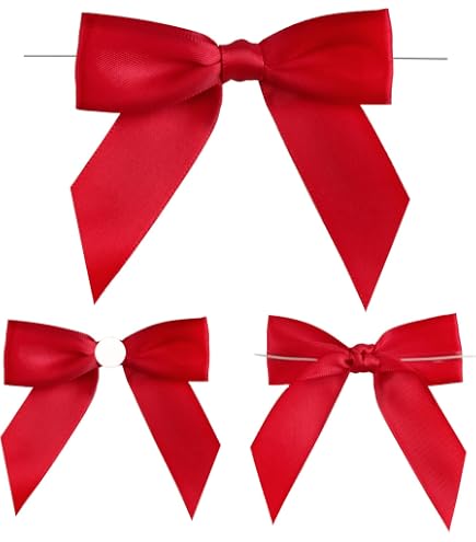 Nœuds De Noël En Velours Bordeaux - Lot De 24, 9x9 Cm, Décoration Sapin Et Intérieure - 6