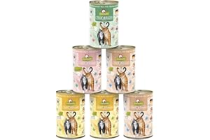GranataPet Delicatessen Multipack 2 Pur Boîtes à Chat Assorties Aliments humides pour Chats sans céréales Aliment Humide pour Chat à Haute teneur en Viande et huiles de Haute qualité, 6 x 400 g