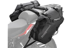 Rhinowalk Motorcycle Saddle Bags Waterproof Anti-Vibration Motor Side Bags Shoulder Bag Motorbike Panniers 28L(14L*2) for Most Adventure and Sport Bike Motorcycle Racks, 1 Pair