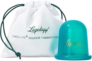 Legology Cellulite Cup, Circu-Lite Vacuum Massage Cupping Therapy For Legs - Promotes Deep Drainage, Circulation, Skin Firmness, Tone & Cellulite Reduction
