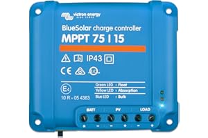 ‎VICTRON ENERGY Victron Energy BlueSolar MPPT Laderegler - Solar Laderegler - 75V 15 Amp 12/24-Volt