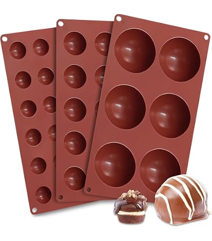 Stampo In Policarbonato Per Cioccolato A Semisfere - Diametro 9 Cm, 6 Impronte, Dimensioni 36,5x19,5 Cm, Ideale Per Pasticceria E Decorazioni