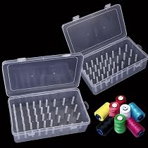Bobine Da Cucire Scatola Scatola Per Filo Da Cucito Con 42 Griglie Scatola per Filo da Ricamo Trasparente Plastica Bobine Di Filo Da Ricamo Scatola