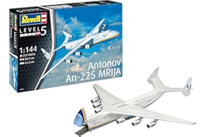 Revell- Antonov An-225 Cameras 14 Veicolo Mrija 04958-Modellino di Volo in Scala, Colore Nero, 1:144, 04958