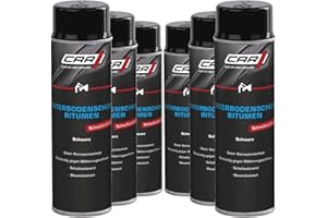 Unterbodenschutz 6 x 500 ml schwarz Bitumen Steinschlagschutz Spray Car1