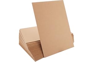 AHAQU 30PCS A4 MDF Wood Boards 4mm Thick Wood DIY Craft Project Board, 30 x 21cm MDF Blank Sheets for Painting, Modelling, Engraving, Fretwork, Arts