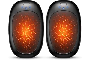 gabless Hand Warmers Rechargeable 2 Pack, Electric Handwarmers USB Hand Warmer Reusable with 3 Levels Heat, Portable Hand Heater Warm Gifts for Women Men, Outdoor Camping Golf Hunting Travel