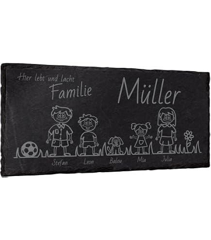 Schiefertafel 'Von Meisterhand Gebacken' – 22x16 Cm, Lasergraviert, Mit Juteband, Perfekt Für Bäckerei-Deko
