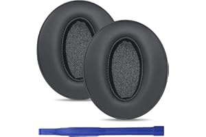 UMVOWUXA Cuscinetti auricolari di ricambio per Sennheiser hd 4.50BT 4.50BTNC 4.40BT 4.50SE 4.30G 4.20S 450BT 458BT 450 400S 350BT 300 4.50 pelle proteica (nero)