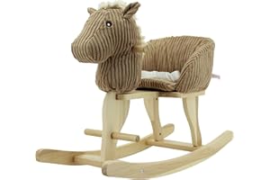 Sweety Toys 7080 cheval a bascule beige CORD