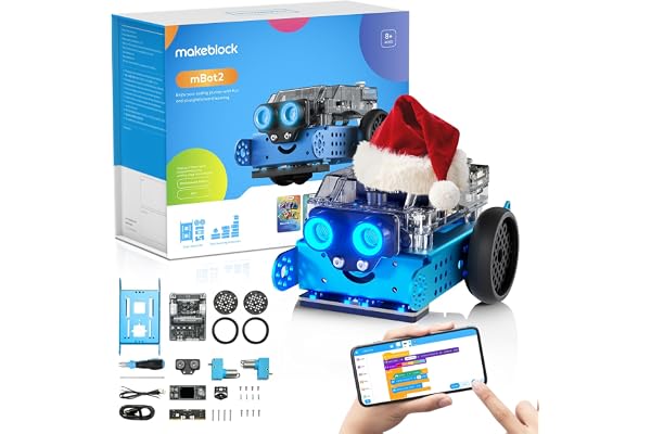 Makeblock mBot2 Robot Programmable Compatible Avec Scratch et Python, Codage pour Enfants, Support WiFi, IoT, Technologie AI, Jouet pour Enfants 10 Ans+