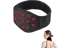 BASTOUR Tutore per Collo Riscaldante Tutore Cervicale Autoriscaldante, Supporto Cervicale, Collare Cervicale Regolabile, Collo Tutore con Fascia Autoriscaldante e Tormalina, Tutore per il Collo in Tormalina